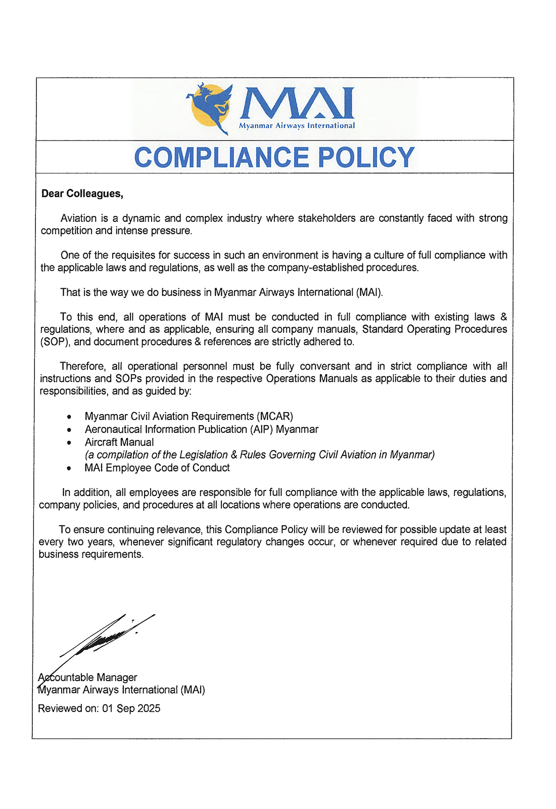 4. Compliance Policy